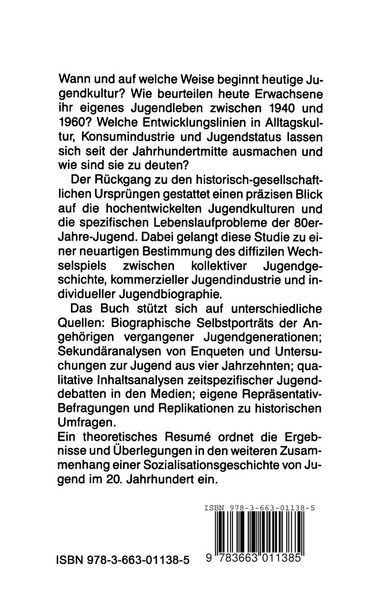 Produktbild: Jugendkultur 1940 &ndash; 1985