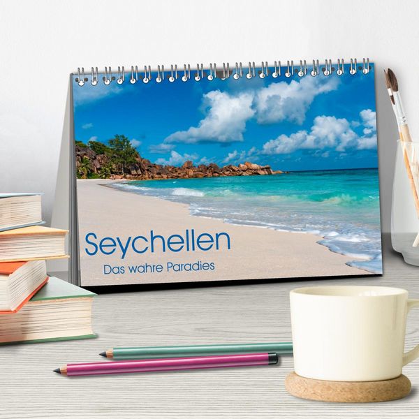 Produktbild: Seychellen - Das wahre Paradies (Tischkalender 2026 DIN A5 quer), CALVENDO Monatskalender
