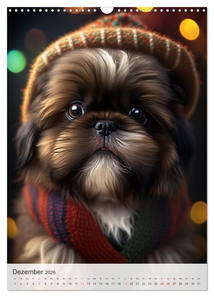 Produktbild: Zauberhafte Hundebabys (Wandkalender 2026 DIN A3 hoch), CALVENDO Monatskalender