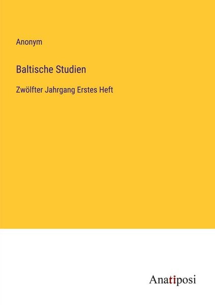 Produktbild: Baltische Studien