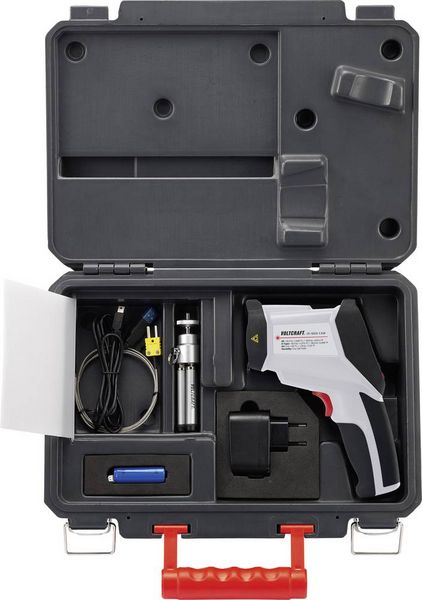Produktbild: VOLTCRAFT IR-1600 CAM Infrarot-Thermometer Optik 50:1 -50 - +1600 &deg;C Pyrometer, Echtbildanzeige