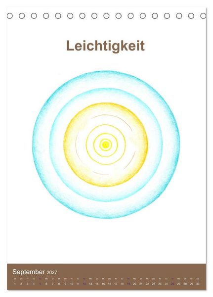 Produktbild: Delfinheilsymbole (Tischkalender 2027 DIN A5 hoch), CALVENDO Monatskalender