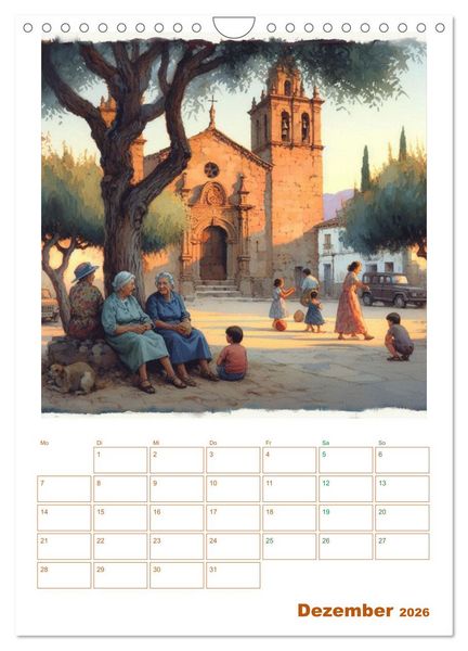 Produktbild: Andalusische Augenblicke (Wandkalender 2026 DIN A4 hoch), CALVENDO Monatskalender