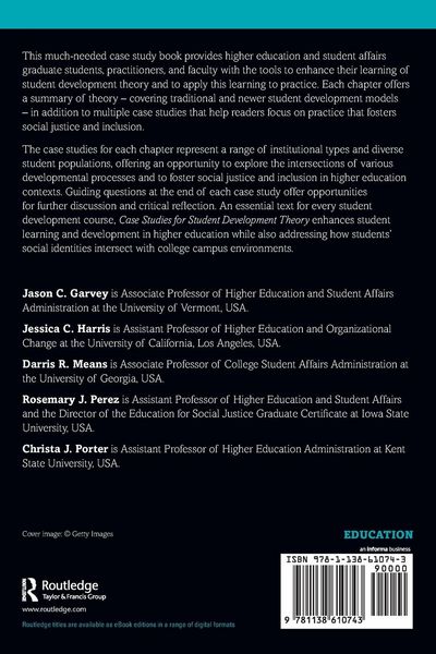 Produktbild: Case Studies for Student Development Theory