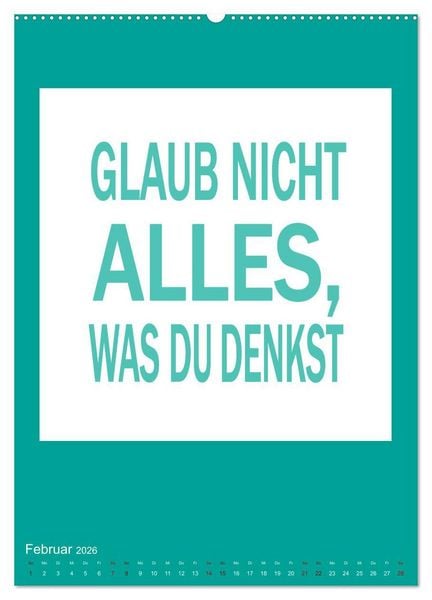 Produktbild: Memo an mich (Wandkalender 2026 DIN A2 hoch), CALVENDO Monatskalender