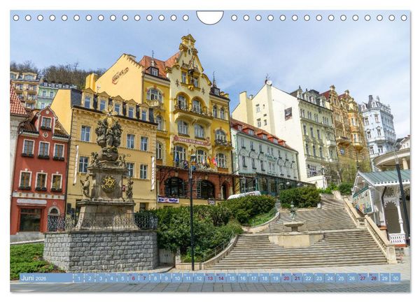 Produktbild: Karlovy Vary - Stadt der heilenden Quellen (Wandkalender 2026 DIN A4 quer), CALVENDO Monatskalender