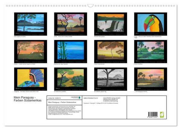 Produktbild: Mein Paraguay - Farben S&uuml;damerikas (Wandkalender 2027 DIN A2 quer), CALVENDO Monatskalender