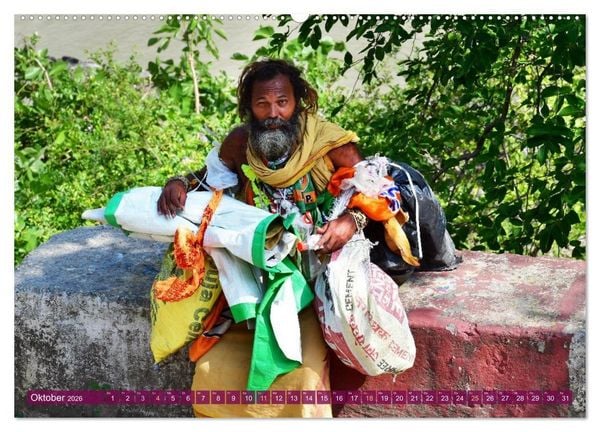 Produktbild: Char Dham - hinduistische Pilgerreise im Himalaya (Wandkalender 2026 DIN A2 quer), CALVENDO Monatskalender