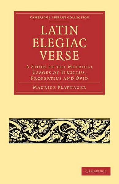 Produktbild: Latin Elegiac Verse