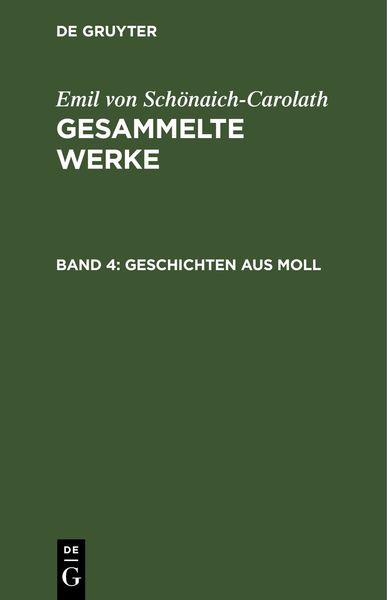 Produktbild: Geschichten aus Moll