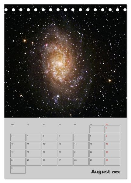 Produktbild: Wunderbares Universum (Tischkalender 2026 DIN A5 hoch), CALVENDO Monatskalender