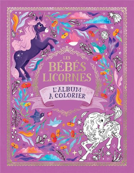 Produktbild: Les b&eacute;b&eacute;s licornes : l'album &agrave; colorier : le grand livre des licornes