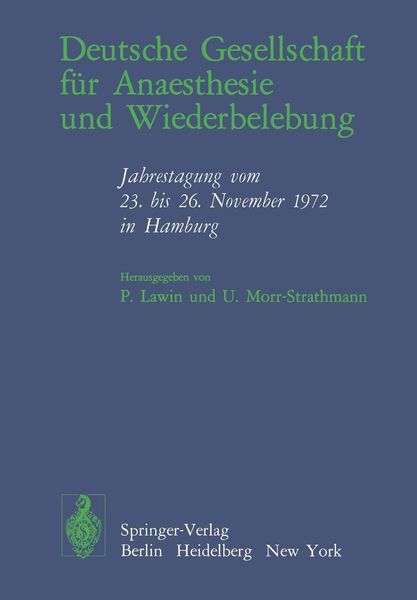 Produktbild: Deutsche Gesellschaft f&uuml;r Anaesthesie und Wiederbelebung