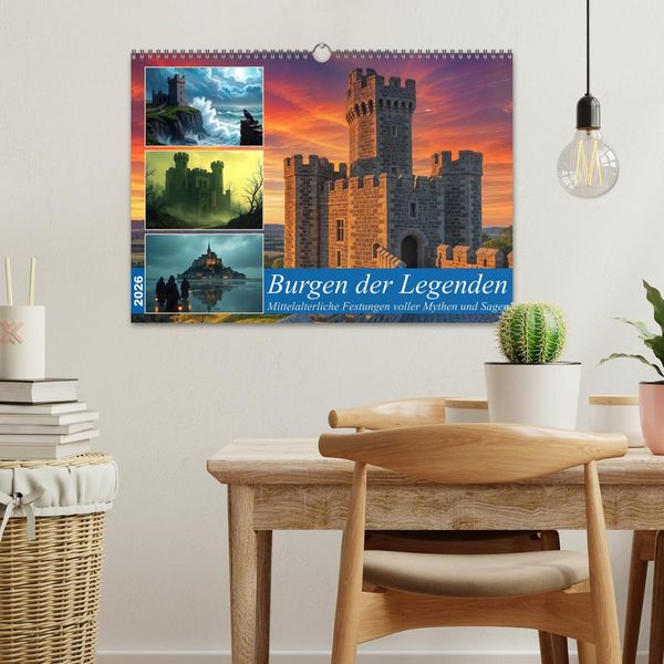 Produktbild: Burgen der Legenden (Wandkalender 2026 DIN A3 quer), CALVENDO Monatskalender