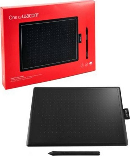 Produktbild: Wacom One medium Kabelgebunden Grafiktablett Schwarz, Rot