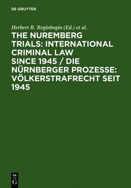 Produktbild: The Nuremberg Trials: International Criminal Law Since 1945