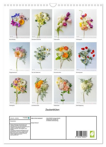 Produktbild: Zauberbl&uuml;ten (Wandkalender 2026 DIN A3 hoch), CALVENDO Monatskalender