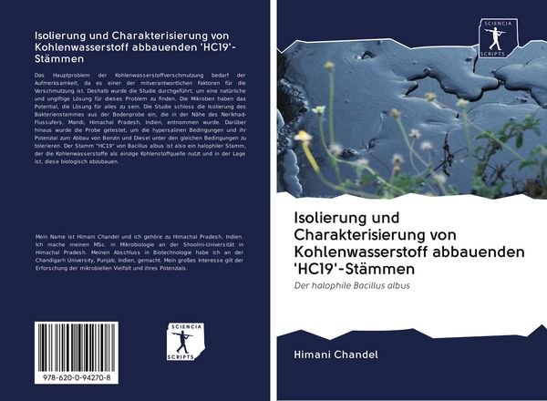 Produktbild: Isolierung und Charakterisierung von Kohlenwasserstoff abbauenden 'HC19'-St&auml;mmen