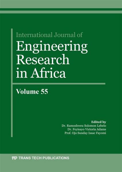 Produktbild: International Journal of Engineering Research in Africa Vol. 55