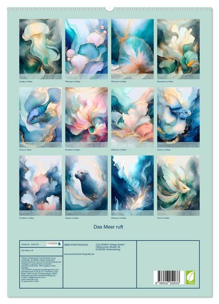 Produktbild: Das Meer ruft (hochwertiger Premium Wandkalender 2026 DIN A2 hoch), Kunstdruck in Hochglanz