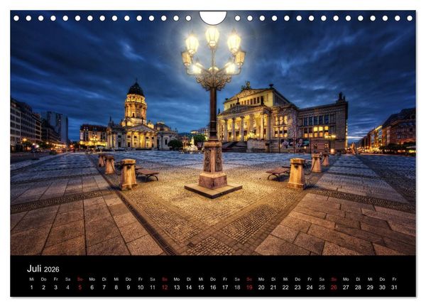 Produktbild: Colors of Berlin 2026 (Wandkalender 2026 DIN A4 quer), CALVENDO Monatskalender