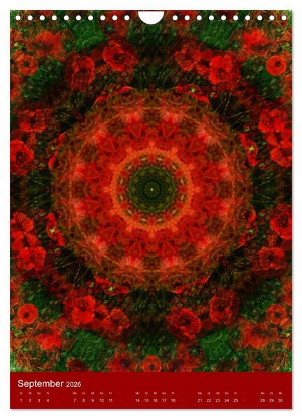 Produktbild: Meditative Pflanzenmandalas (Wandkalender 2026 DIN A4 hoch), CALVENDO Monatskalender