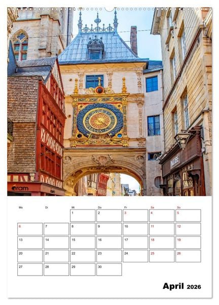 Produktbild: Normandie - Reiseplaner (hochwertiger Premium Wandkalender 2026 DIN A2 hoch), Kunstdruck in Hochglanz