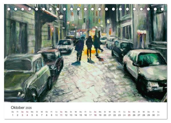 Produktbild: Berlin erlebt und gemalt - Ren&eacute;e K&ouml;nig (Tischkalender 2026 DIN A5 quer), CALVENDO Monatskalender