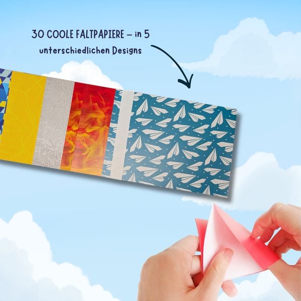 Produktbild: Kreativ-Set Turbo-Papierflieger mit Propeller