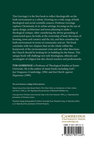 Produktbild: A Theology of the Built Environment