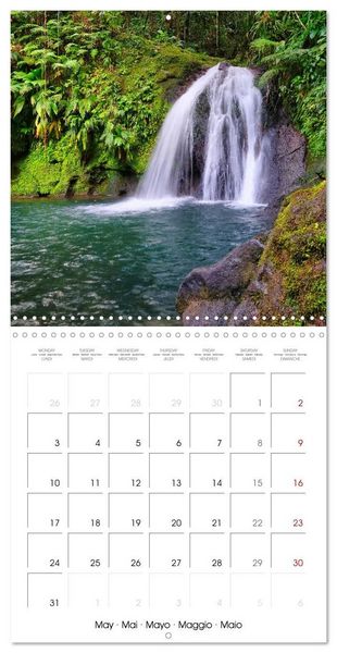 Produktbild: Guadeloupe - Une &icirc;le color&eacute;e des Cara&iuml;bes (Calendrier mural carr&eacute; 2027 30x30 cm) Calendrier double avec une page pour vos prises de notes