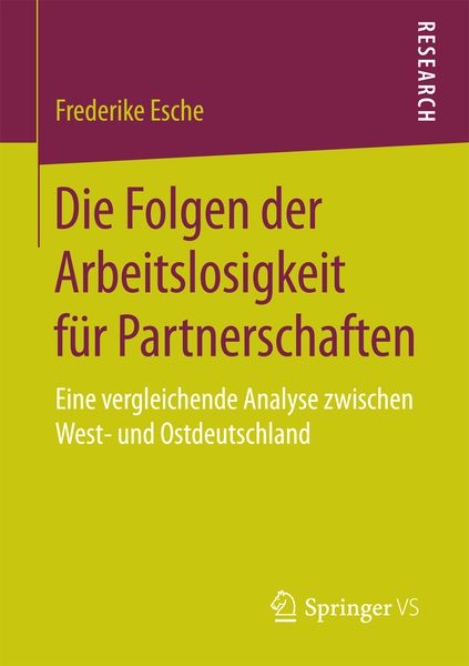 Produktbild: Die Folgen der Arbeitslosigkeit f&uuml;r Partnerschaften
