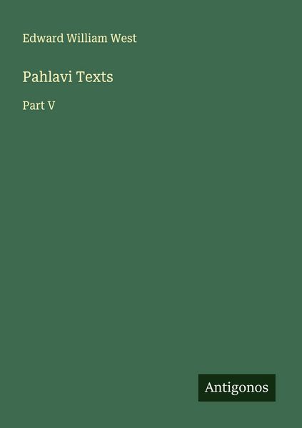 Produktbild: Pahlavi Texts