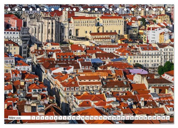 Produktbild: Bezauberndes Lissabon (Tischkalender 2026 DIN A5 quer), CALVENDO Monatskalender