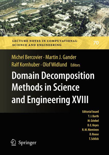 Produktbild: Domain Decomposition Methods in Science and Engineering XVIII