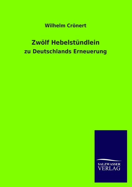 Produktbild: Zw&ouml;lf Hebelst&uuml;ndlein