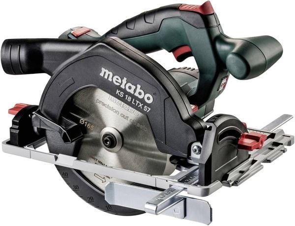 Metabo KS 18 LTX 57 Akku-Handkreissäge Schnitttiefe max. (90°) 57 mm ohne Akku, inkl. Parallelanschlag 18 V