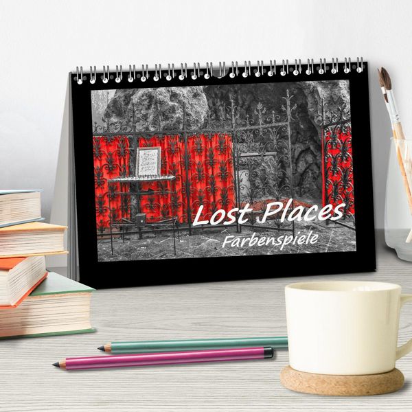 Produktbild: Lost Places - Farbenspiele (Tischkalender 2026 DIN A5 quer), CALVENDO Monatskalender