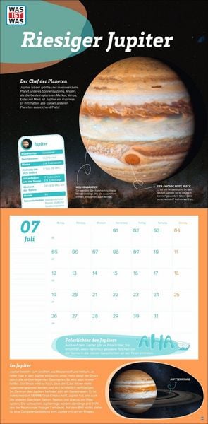 Produktbild: WAS IST WAS Entdecke das Weltall Broschurkalender 2027