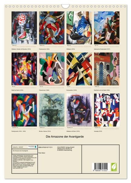 Produktbild: Die Amazone der Avantgarde (Wandkalender 2026 DIN A3 hoch), CALVENDO Monatskalender