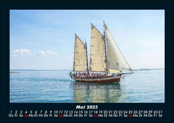 Produktbild: Segelschiffe und Boote 2025 Fotokalender DIN A5