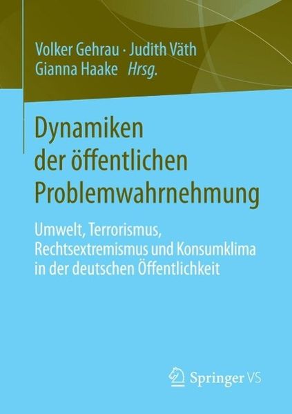 Produktbild: Dynamiken der &ouml;ffentlichen Problemwahrnehmung