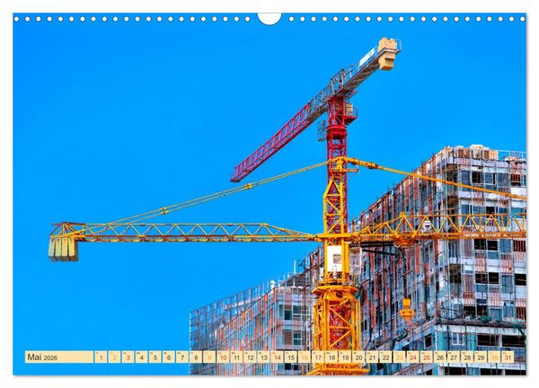Produktbild: Krane - b&auml;renstarke Arbeitstiere (Wandkalender 2026 DIN A3 quer), CALVENDO Monatskalender