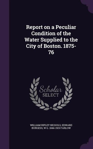 Produktbild: Report on a Peculiar Condition of the Water Supplied to the City of Boston. 1875-76