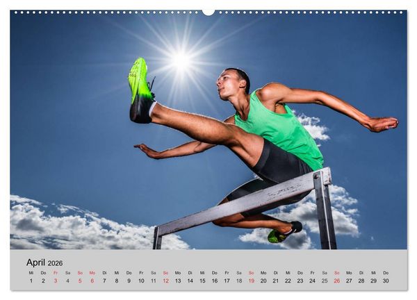 Produktbild: Momente des Sport (Wandkalender 2026 DIN A2 quer), CALVENDO Monatskalender