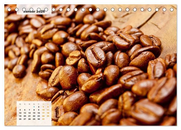 Produktbild: KAFFEE 2026 (Tischkalender 2026 DIN A5 quer), CALVENDO Monatskalender