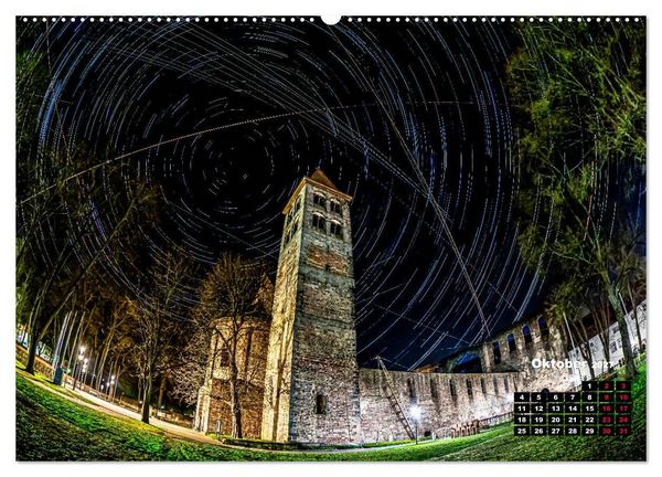 Produktbild: Sternspuren &uuml;ber Bad Hersfeld (hochwertiger Premium Wandkalender 2027 DIN A2 quer), Kunstdruck in Hochglanz