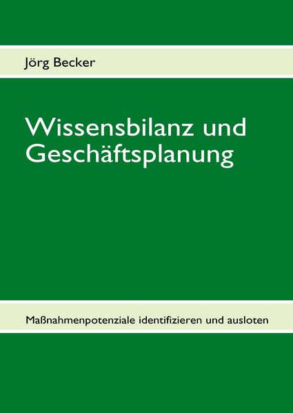 Produktbild: Wissensbilanz und Gesch&auml;ftsplanung