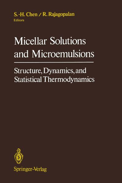 Produktbild: Micellar Solutions and Microemulsions