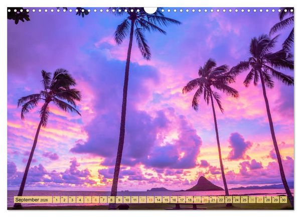 Produktbild: O'ahu - Eine Reise in das Herz von Hawaii (Wandkalender 2026 DIN A3 quer), CALVENDO Monatskalender